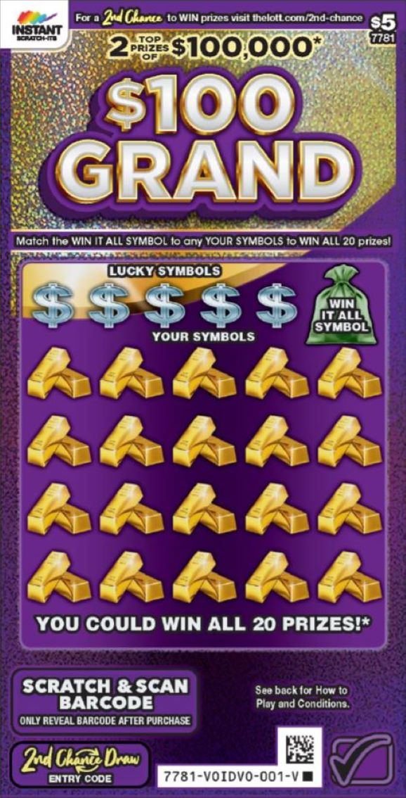 100 Grand Scratch Card