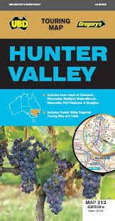 Hunter Valley Map UBD Gregorys