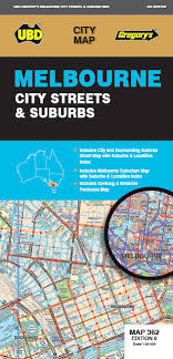 Melbourne City Streets and Suburbs Map UBD Gregorys