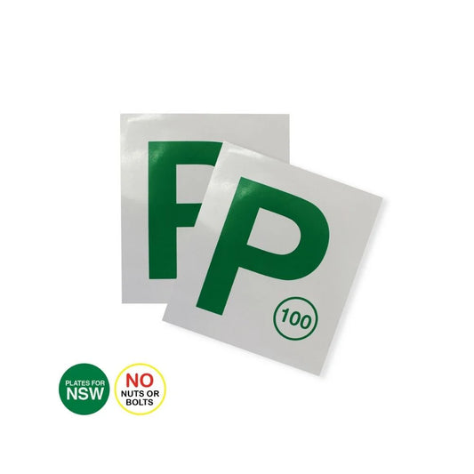 Magnetic Green P Plates 2 Pack