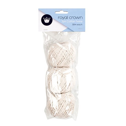 Cotton Twine 50m 3 Pack