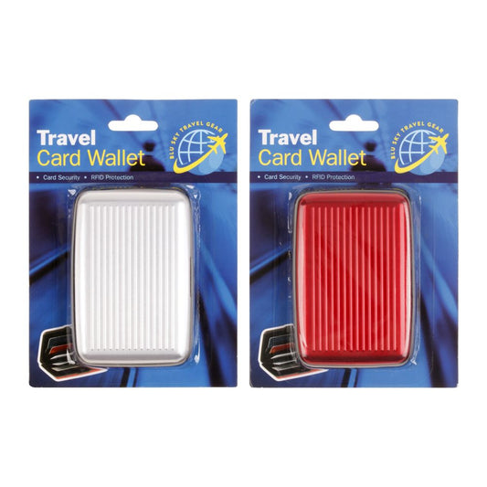 Travel Card Wallet with PVC Pockets Range of Colour Options