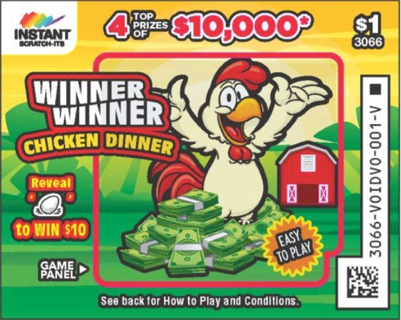 Winner Winner Chicken Dinner Scratchcard