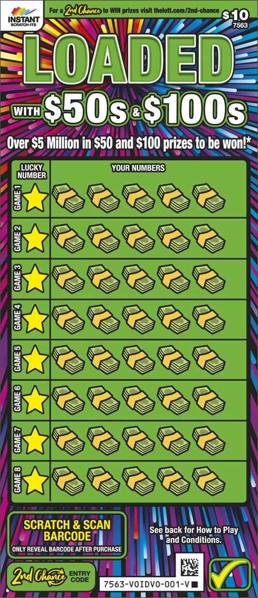 Loaded $10 Scratch Card