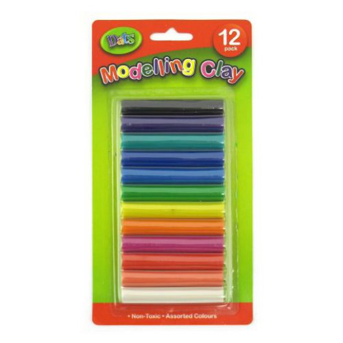 Modelling Clay Multicoloured 12 Pack