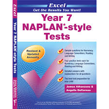 All components of NAPLAN Year 7 Practice Tests Textbook Excel