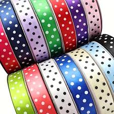 Polka Dotted Craft Ribbon