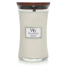 Woodwick White Teak Candle 85g