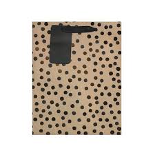 Brown Bag with Brown and Black Dots