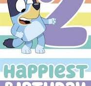 2nd Birthday Card Bluey