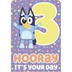 3rd Birthday Card Bluey