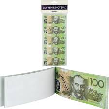 Boom Up Australian fake $100 Note Cover Notebook