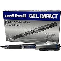 Uniball Gel Impact 1 cm Tip Pen with Lid