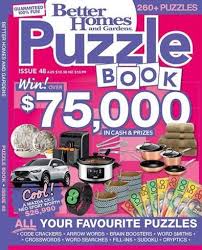 Better Homes and Gardens Puzzle Book Magazine