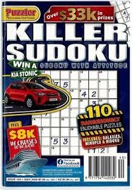 Puzzler Killer Sudoku Over 110 Puzzles Magazine