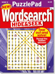 Puzzle Pad Wordsearch Hide and Seek Magazine