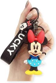 Minnie Mouse Keyring with Lucky written on Red Tag