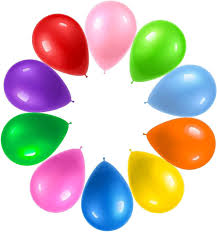 10 Pack Multicoloured Balloons