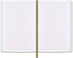 lined notebook Plain White Ruled Lines Dairy