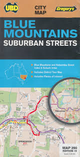 Blue Mountains Suburban Streets UBD Gregorys