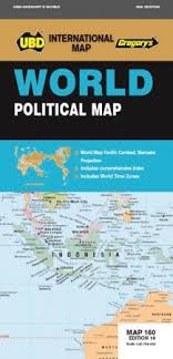 World Political Map UBD Gregorys