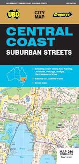 Central Coast Suburban Streets Map UBD Gregorys