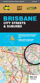 Brisbane City Streets and Suburbs Map UBD Gregorys