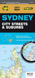 Sydney City Streets and Suburbs Map UBD Gregorys