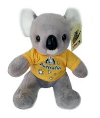 Boom Up Koala Toy Wearing Australian Themed Shirt