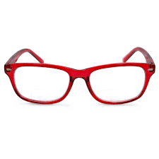 Red Framed +2.00 Glasses