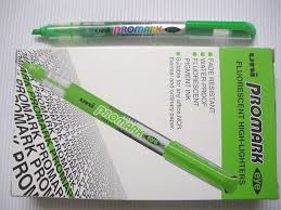 Uniball Promark Fluorescent Green Highlighter