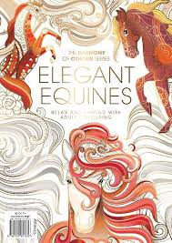 Elegant Equines Colouring Book Magazine