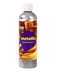 Washable Metallic Silver Paint 250mL